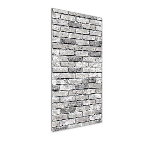 Cuadro de metacrilato vertical pared de ladrillos