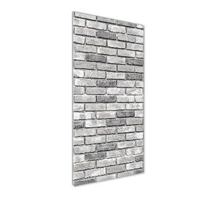 Cuadro de metacrilato vertical pared de ladrillos