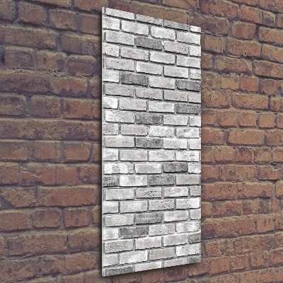 Cuadro de metacrilato vertical pared de ladrillos