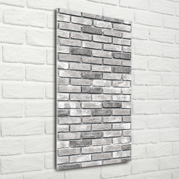 Cuadro de metacrilato vertical pared de ladrillos