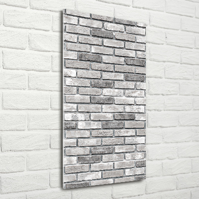 Cuadro de metacrilato vertical pared de ladrillos
