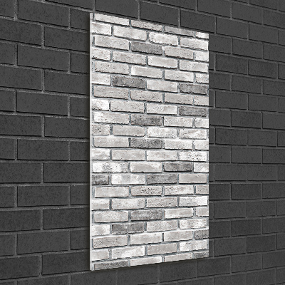 Cuadro de metacrilato vertical pared de ladrillos