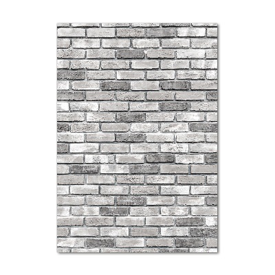 Cuadro de metacrilato vertical pared de ladrillos
