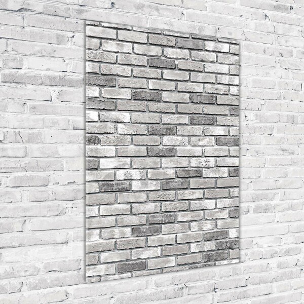 Cuadro de metacrilato vertical pared de ladrillos