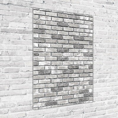 Cuadro de metacrilato vertical pared de ladrillos