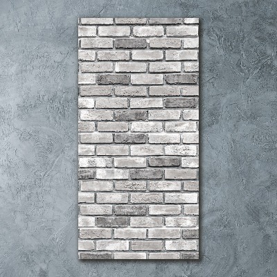 Cuadro de metacrilato vertical pared de ladrillos