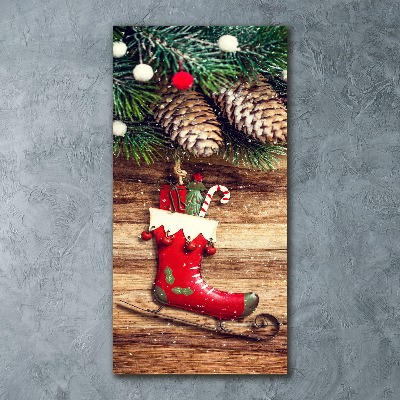 Cuadro decorativo en acrílico brillante vertical decoraciones navideñas