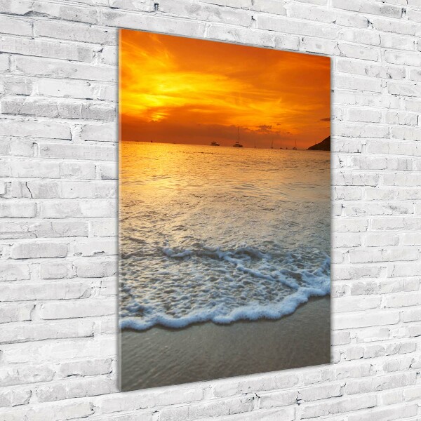 Cuadro de metacrilato vertical Atardecer