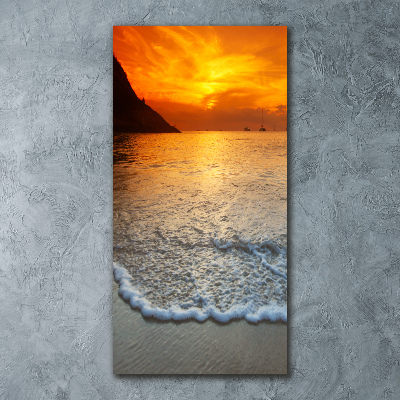 Cuadro de metacrilato vertical Atardecer