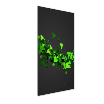 Cuadro decorativo en acrílico brillante vertical Onda geométrica