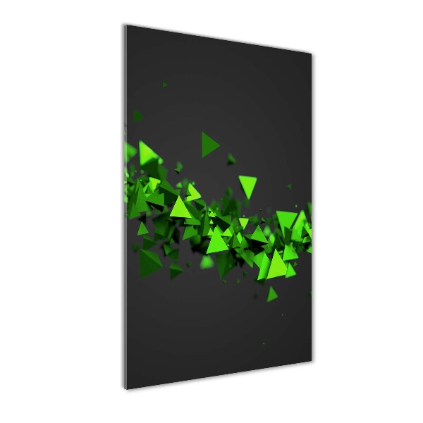 Cuadro decorativo en acrílico brillante vertical Onda geométrica