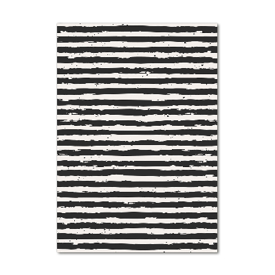 Cuadro de metacrilato vertical Rayas blancas y negras