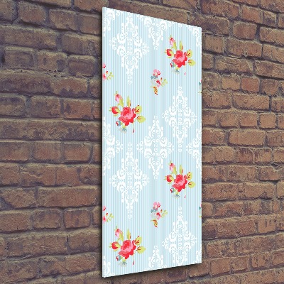 Cuadro de metacrilato vertical Rosas