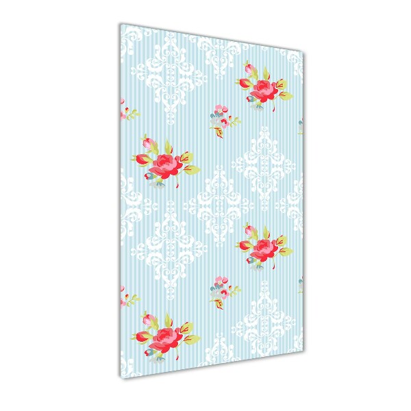 Cuadro de metacrilato vertical Rosas