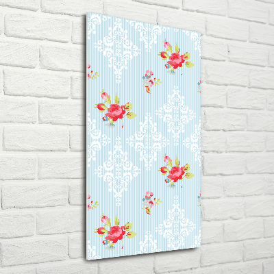 Cuadro de metacrilato vertical Rosas