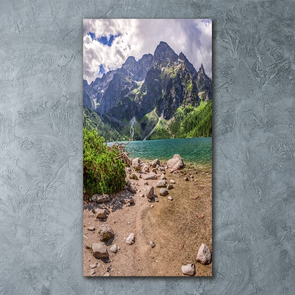 Cuadro de metacrilato vertical Lago en las montañas