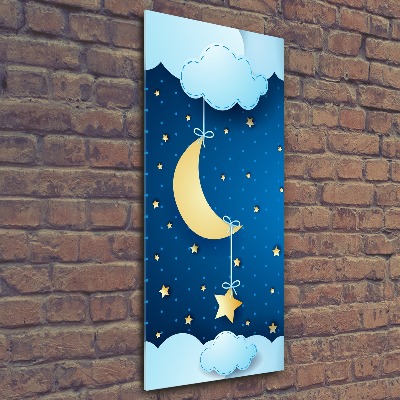 Cuadro decorativo en acrílico brillante vertical Noche