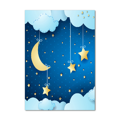 Cuadro decorativo en acrílico brillante vertical Noche