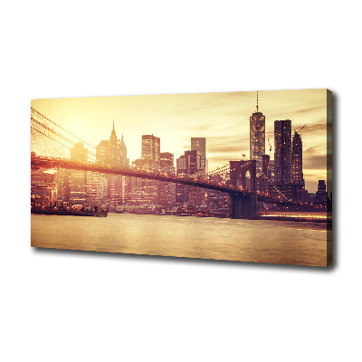 Cuadro canvas con impresión uv duradera horizontal Manhattan Nueva York