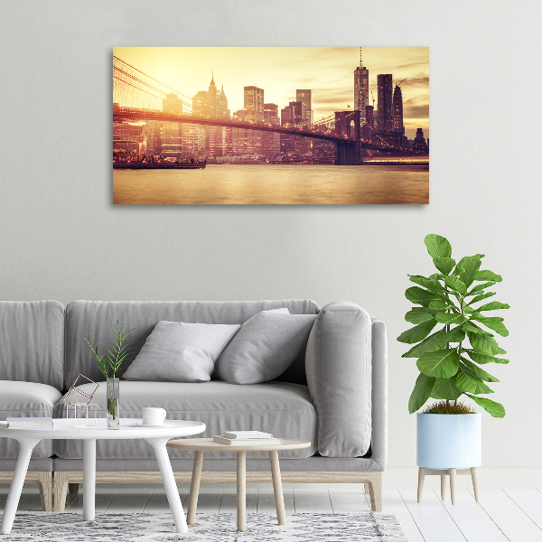 Cuadro canvas con impresión uv duradera horizontal Manhattan Nueva York