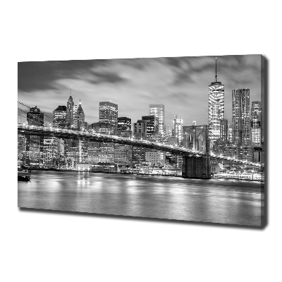 Cuadro canvas moderno de gran formato horizontal Manhattan Nueva York
