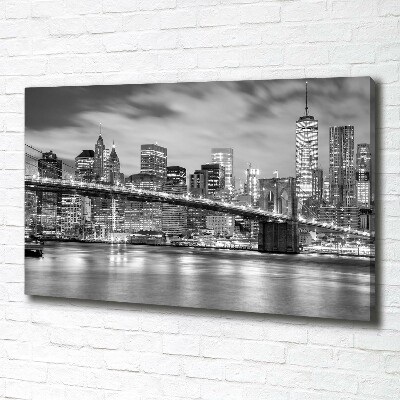 Cuadro canvas moderno de gran formato horizontal Manhattan Nueva York
