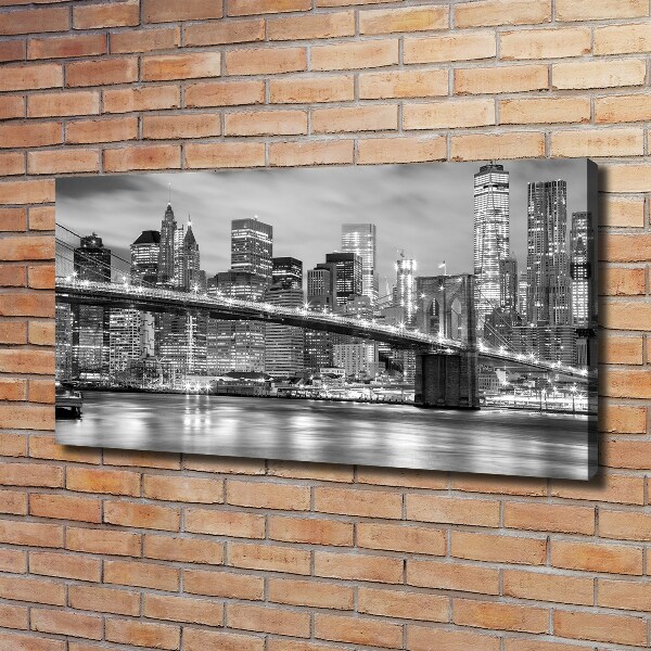 Cuadro canvas moderno de gran formato horizontal Manhattan Nueva York