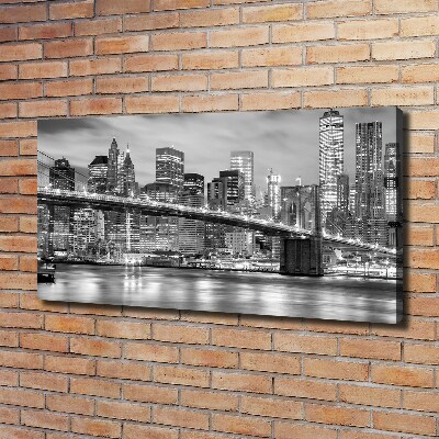 Cuadro canvas moderno de gran formato horizontal Manhattan Nueva York
