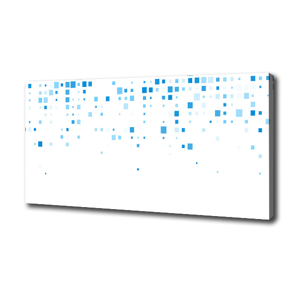 Fotocuadro en lienzo de alta calidad horizontal Cuadrados azules