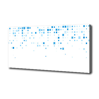 Fotocuadro en lienzo de alta calidad horizontal Cuadrados azules
