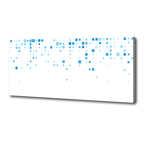 Fotocuadro en lienzo de alta calidad horizontal Cuadrados azules