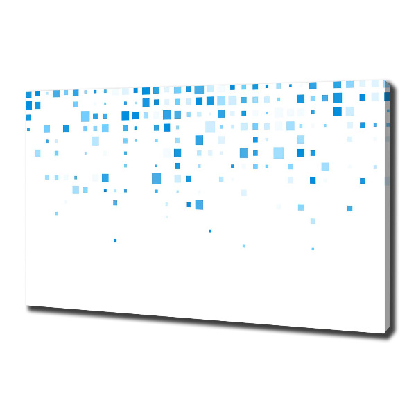 Fotocuadro en lienzo de alta calidad horizontal Cuadrados azules