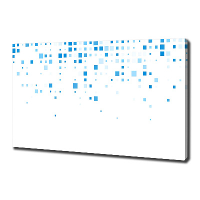 Fotocuadro en lienzo de alta calidad horizontal Cuadrados azules