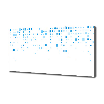 Fotocuadro en lienzo de alta calidad horizontal Cuadrados azules