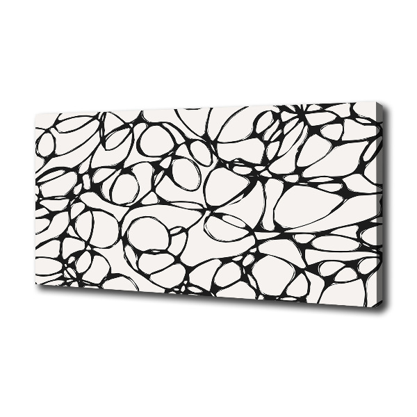 Cuadro canvas moderno de gran formato horizontal Círculos caóticos