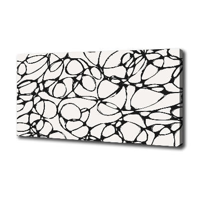 Cuadro canvas moderno de gran formato horizontal Círculos caóticos