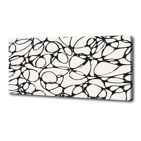 Cuadro canvas moderno de gran formato horizontal Círculos caóticos