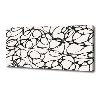 Cuadro canvas moderno de gran formato horizontal Círculos caóticos