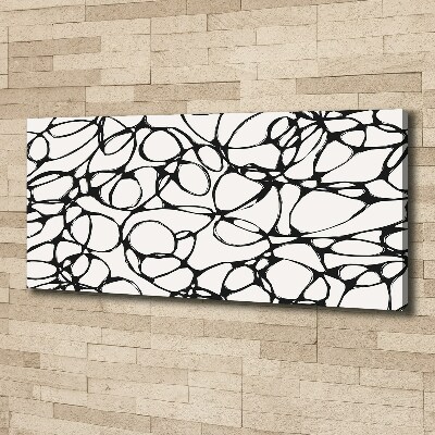 Cuadro canvas moderno de gran formato horizontal Círculos caóticos