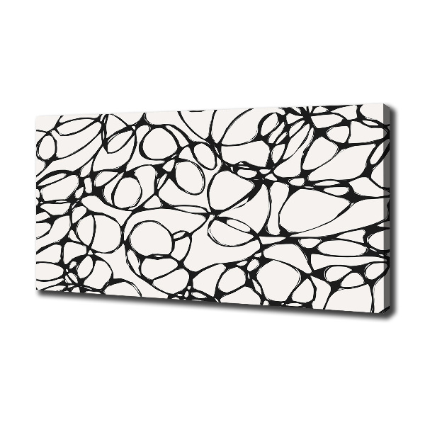 Cuadro canvas moderno de gran formato horizontal Círculos caóticos