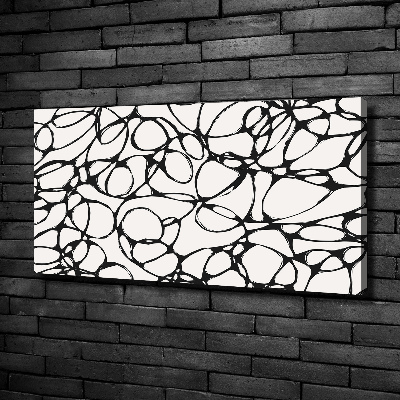 Cuadro canvas moderno de gran formato horizontal Círculos caóticos