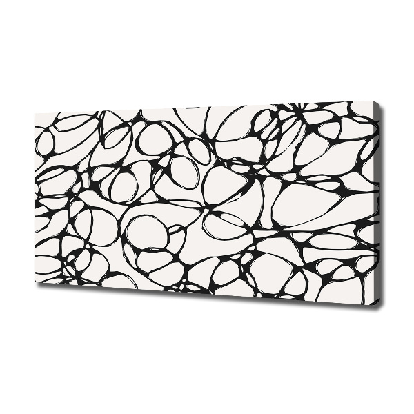 Cuadro canvas moderno de gran formato horizontal Círculos caóticos