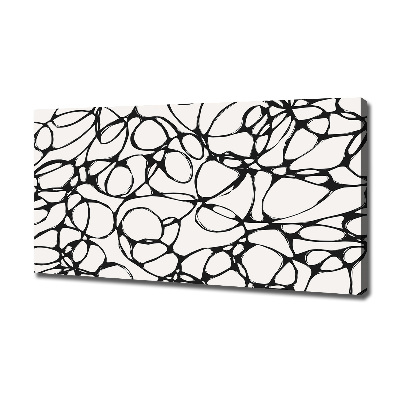 Cuadro canvas moderno de gran formato horizontal Círculos caóticos