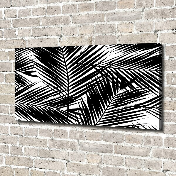 Foto en lienzo con acabado profesional horizontal hojas de palma