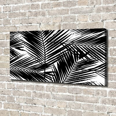 Foto en lienzo con acabado profesional horizontal hojas de palma