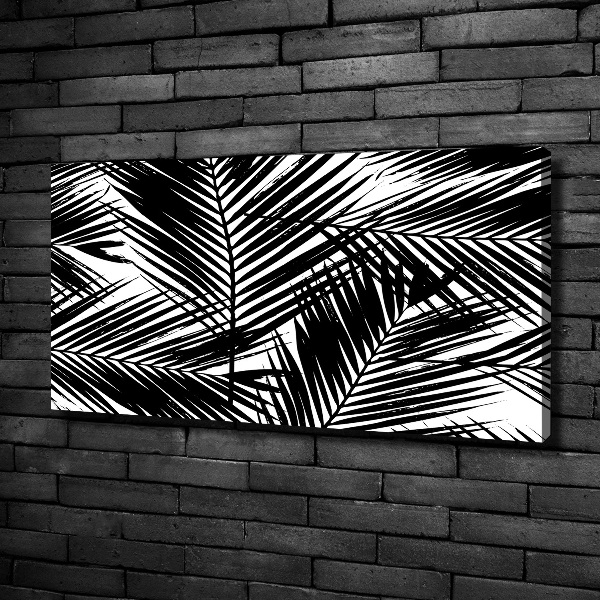 Foto en lienzo con acabado profesional horizontal hojas de palma