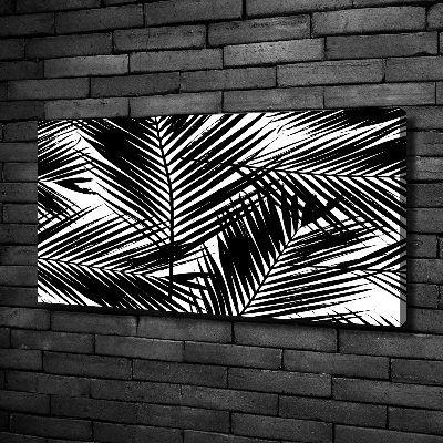 Foto en lienzo con acabado profesional horizontal hojas de palma