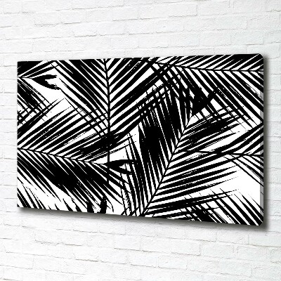 Foto en lienzo con acabado profesional horizontal hojas de palma