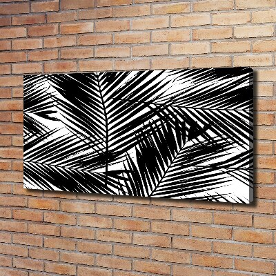Foto en lienzo con acabado profesional horizontal hojas de palma