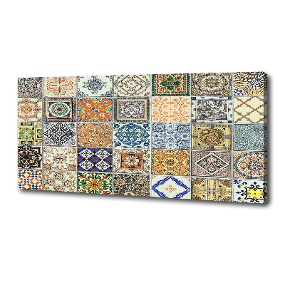 Cuadro canvas con impresión uv duradera horizontal Azulejos de cerámica